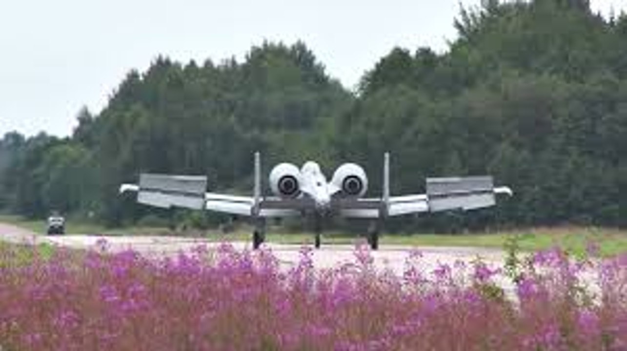 A-10 Landing On Highway
