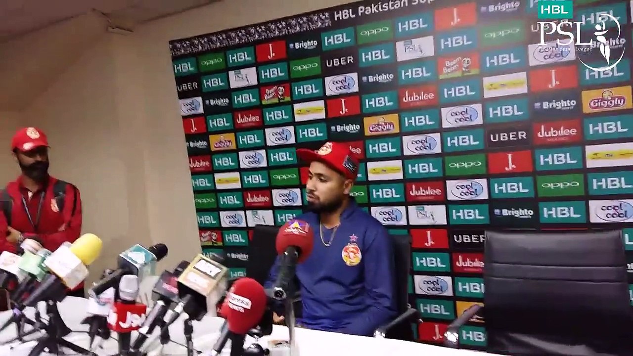 HBL PSL 2018  Fahim Ashraf Post Match Press Conference  Islamabad United Vs Karachi Kings