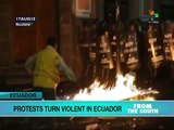 Ecuador: Opposition Protests Continue but Turn Violent