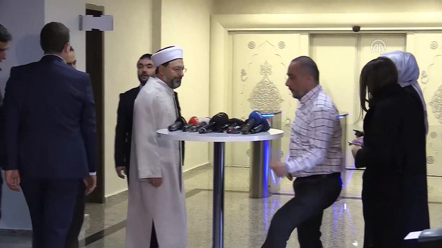 Erbaş: 'Sosyal medyada yapılan bazı yanlış bilgilendirmeleri tashih etme noktasında çalışmalarımız var” - ANKARA
