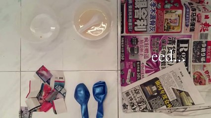 How to make a Pinata base, bowl, ball, sphere / Paper Mache Paste || Cheap, Simple and Easy