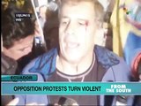 Ecuador: Opposition Protests Turn Violent