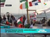 Palestinians mark anniversary of death of Italian solidarity activist