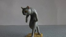 猫背  【ガチャ】/  slight stoop cat 【japanese capsule toy】