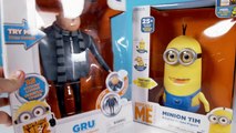 Minions Toys with Gru The Talking Genius & Minion Tim From Despicable Me 2