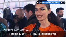 London Fashion Week Fall/Winter 18-19 -  Halpern Hairstyle | FashionTV | FTV