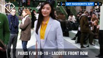 Paris Fashion Week  Fall/Winter 2018-19 - Lacoste Front Row | FashionTV | FTV