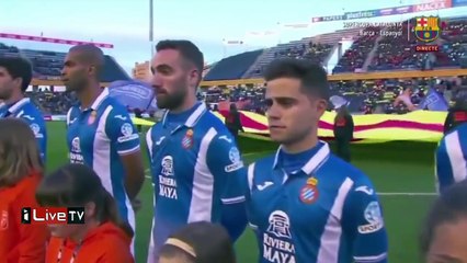 ملخص و ركلات ترجيح برشلونة و إسبانيول  كأس السوبر  تألق حارس البارسا