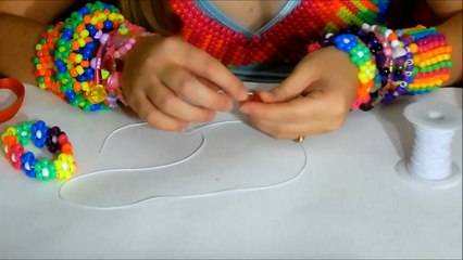 Kandi Tutorial Flower Cuff