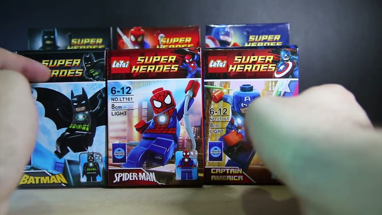 Lego DC Vs Marvel SuperHeroes LED Big Figures Letai Bootleg Review