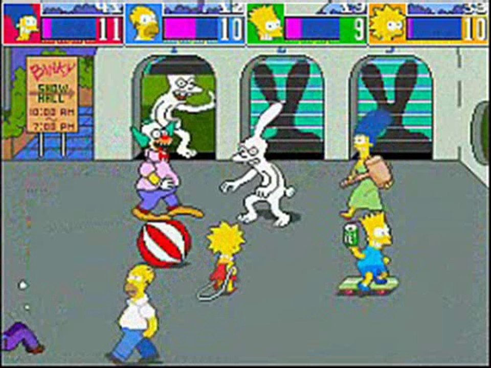 The Simpsons Arcade Game: Four Player Run 2 (Part 2 Of 8)