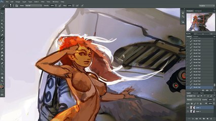 Speedpaint in Photoshop - Talking about Art as a Career