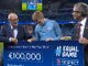 De Bruyne presents cheque for victims of landmines