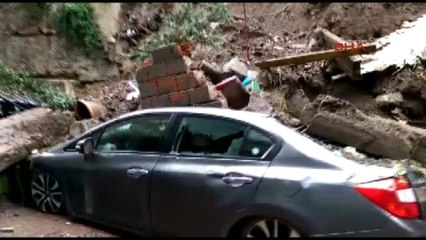 Cihangir'de İstinat Duvarında Çökme 1