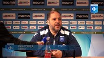 Conférence de presse de Pablo Correa avant AJA - Brest