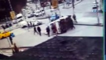 Feci kaza kamerada...Başkent’te ambulans ile otomobil çarpıştı: 6 yaralı