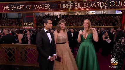 Kumail Nanjiani and Emily Gordon on the Oscars 2018 Red Carpet