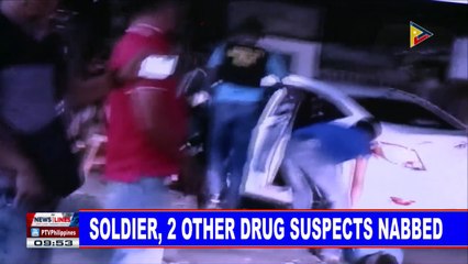 Soldier, 2 other durg suspects nabbed