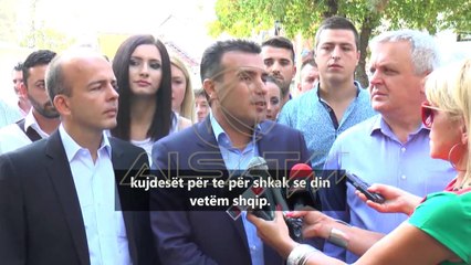Zaev: Shqiptarët nuk mund të privohen nga shqipja