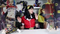 DC BOMBSHELLS + My New WONDER WOMAN Cosplay with Robin and Harley Quinn Props by DC Toys