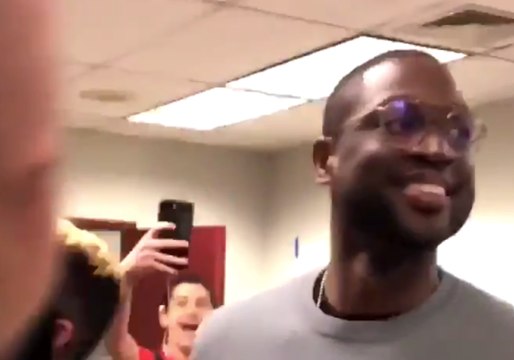 NBA Star Dwyane Wade Visits Students at Stoneman Douglas High School