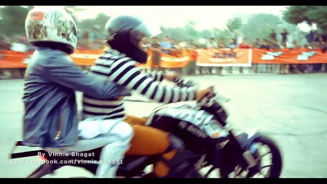 KTM Bike Stunts With Girls - KTM Boys VS Tanda Boys Bike Stunt Show 2016
