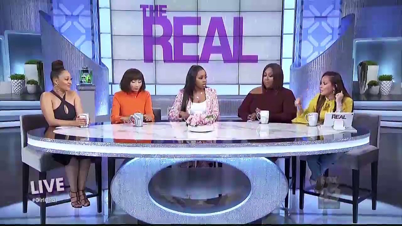 The Real (March 08, 2018)Guest co-host Remy Ma; Laverne Cox and Kandee Johnson ("Glam Masters").