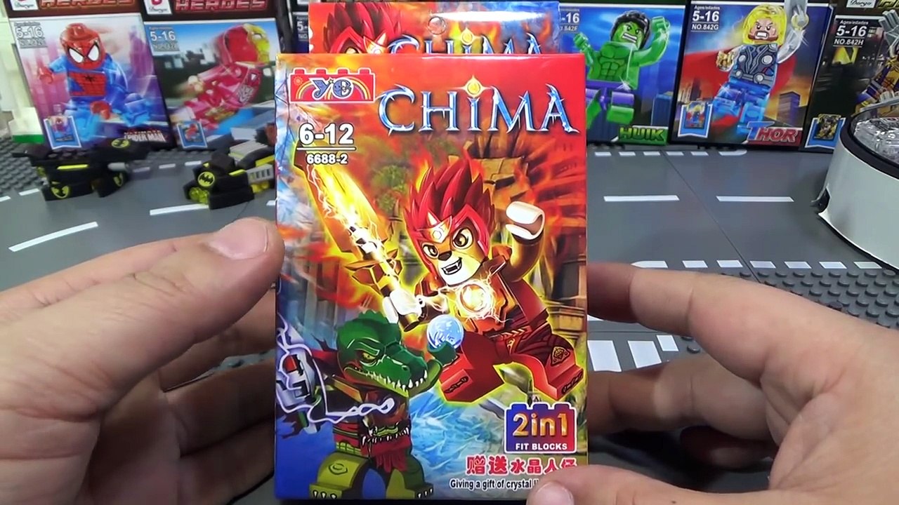yg 키마 라발 이글로 미니피규어 레고 크레오 짝퉁 2in1 조립 리뷰 lego knockoff chima laval eglor kre-o