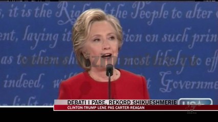 Debati Clinton-Trump, rekord shikueshmërie - News, Lajme - Vizion Plus