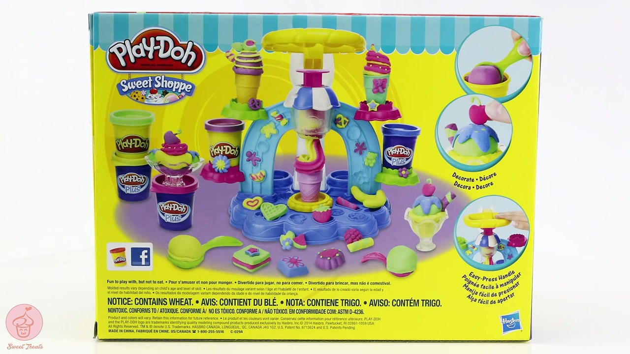 NEW Play doh Swirl & Scoop ICE CREAM Sweet Shoppe Playset | Sweet Treats Playdough