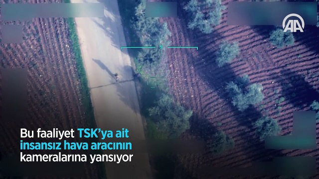 Afrin'de teröristlerin sivilleri katlettiği tuzaklama anları görüntülendi