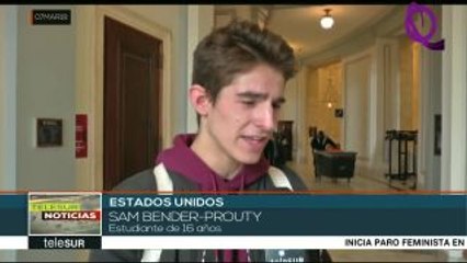 EE.UU.: detienen en Senado a 10 estudiantes en protesta contra armas