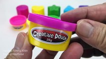 Learn Colors & Shapes with Creative dough Fun for Kids Candy Egg Surprise Toys Masha and The Bear