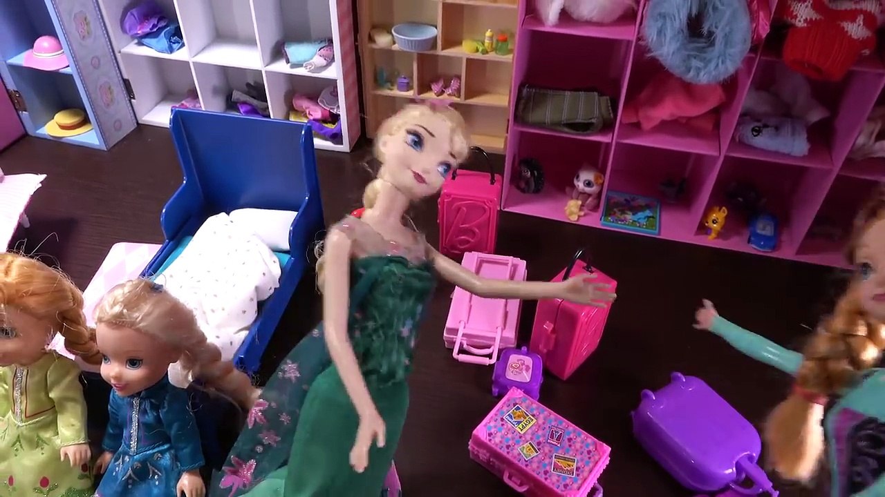 barbie elsa and anna moving day