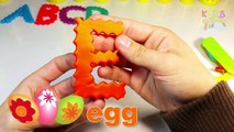 Play Doh Zig Zag Letters 26 Alphabet ABC Animals A to Z Fruits Play-Doh Zoo Kids Learning Colours