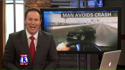 Truck Driver Casually Avoids Crash, Credits Enya