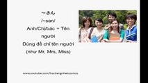 Học từ vựng tiếng Nhật Minna - Bai 1