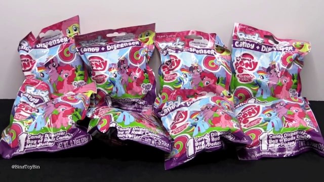 My Little Pony RADZ Candy Dispensers! Opening by Bins Toy Bin