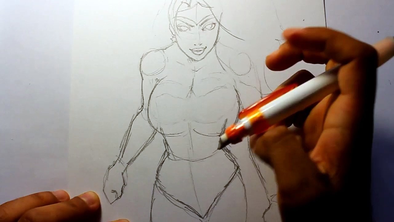 How to draw Wonder Woman [DC Comics] Tutorial