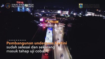 jalan underpass  Kartini Di Malam Hari