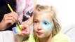 One Stroke My Little Pony Face Paint Rainbow Dash tutorial by Giggle Loopsy