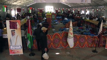 Fakir aileler için sebze pazarı - GAZZE