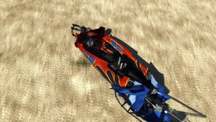 BeamNG DRIVE Annihilator Drag Racing Car Crash Test