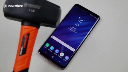 New Samsung Galaxy S9 Plus undergoes hammer and knife-scratch test