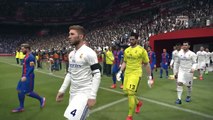 PES 2017 | Real Madrid vs FC Barcelona | Amazing Hattrick by Messi | Extended Highlights & Goals