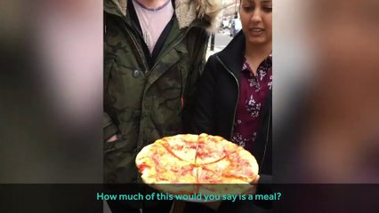 People guess how many calories are in a typical lunch