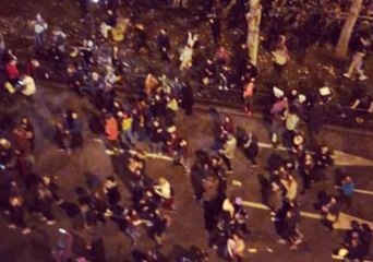 International Women's Day Marchers Fill Streets of Madrid, Bang Drums