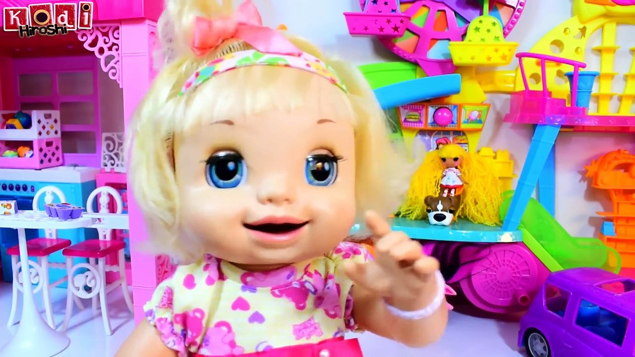 FAZENDO SUPER ALMOCINHO PARA MINHAS BONECAS BABY ALIVE NA COZINHA DE BRINQUEDOS PLAY TOYS