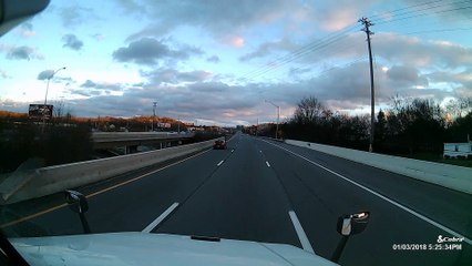 Jeep Crashes Head-On with Oncoming Car