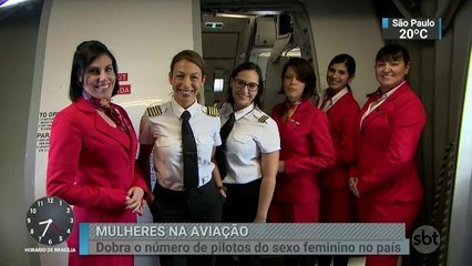 Em dois anos, número de voos pilotados por mulheres dobra no país